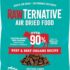RawTernative Air Dried Dog Food, High Protein, Over 90% Real Beef & Beef Organs + New Zealand Green Lipped Mussels, Complete Meal or Topper, Grain Free, Gluten Free, Non GMO, (3 lb Bag)